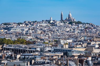 Paris, Fransa 'daki Sacre-Coeur Bazilikasına bakın..