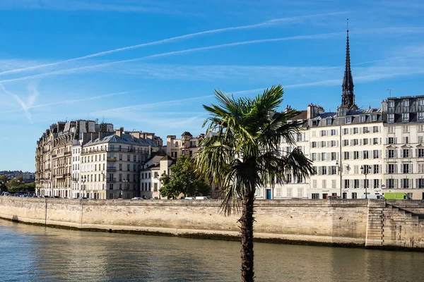 Vista Para Edifícios Rio Sena Paris França — Fotografia de Stock