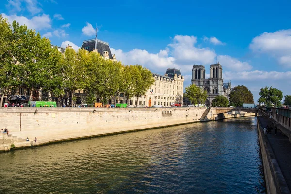 Vista Para Catedral Notre Dame Paris França — Fotografia de Stock