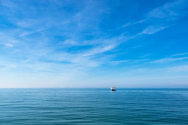 Fartyg Stranden Östersjön Wustrow Tyskland — Stockfoto