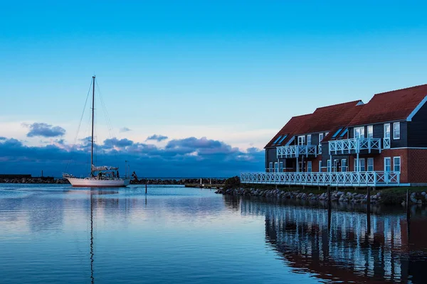 Uitzicht Haven Van Klintholm Havn Denemarken — Stockfoto