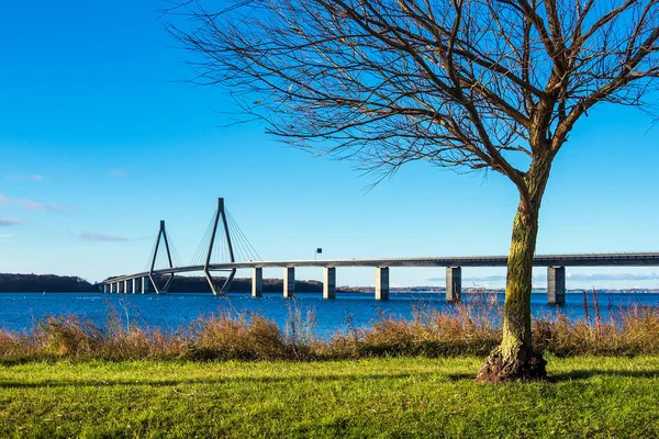 Puente Entre Seeland Falster Dinamarca — Foto de Stock