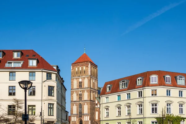 Historisches Gebäude Der Stadt Rostock Deutschland — Stockfoto