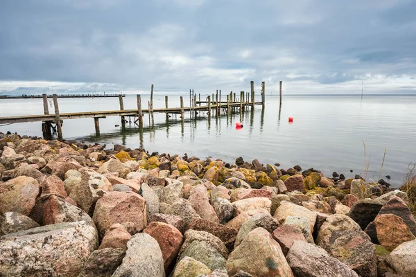 Old landing stage on the island Amrum, Germany — Stock Photo, Image