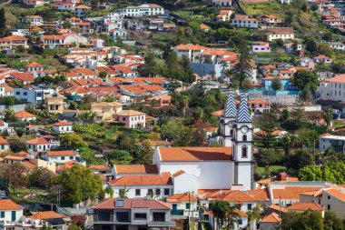 Madeira, Portekiz adasında Funchal bir kiliseye görünümü