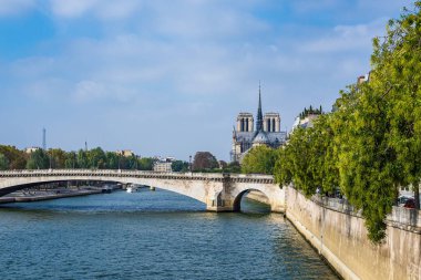 Paris'te Seine Nehri üzerinde göster