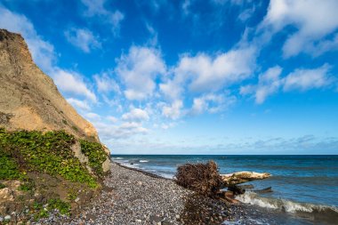 Danimarka 'da Moen adasında Baltık Denizi kıyısı