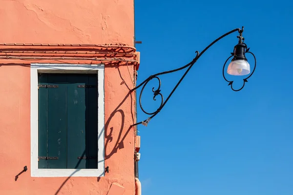 Szczegóły Budynku Wyspie Burano Pobliżu Wenecji Włochy — Zdjęcie stockowe