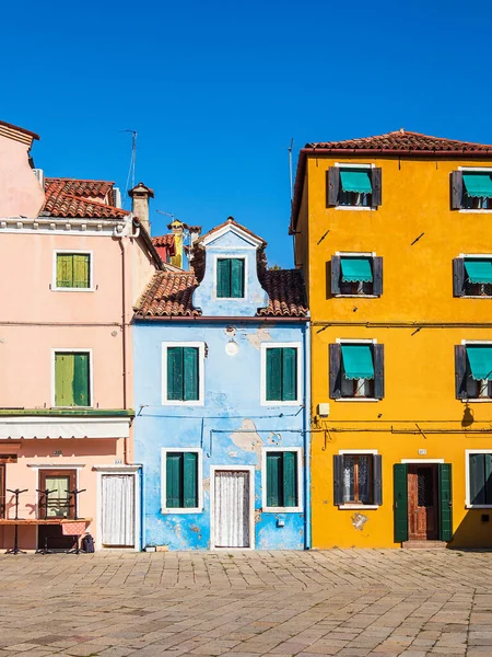 Bâtiments Colorés Sur Île Burano Près Venise Italie — Photo