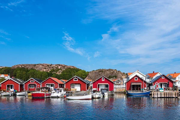 Vista Sulla Città Hamburgsund Svezia — Foto Stock