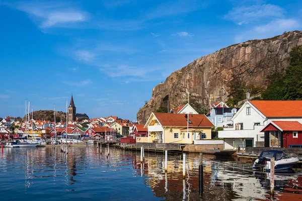 Vista Ciudad Fjaellbacka Suecia — Foto de Stock