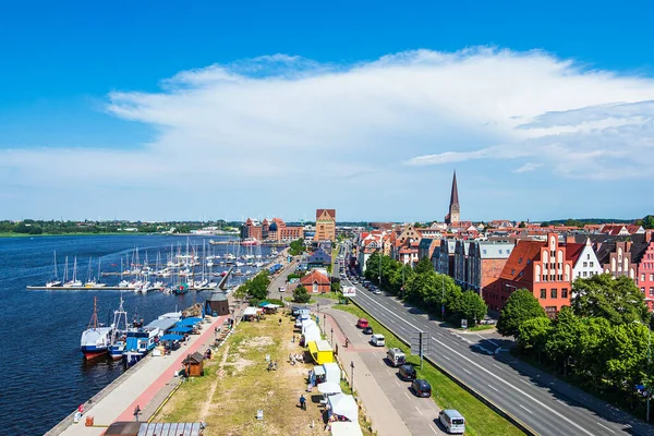 Edificios Históricos Ciudad Rostock Alemania —  Fotos de Stock