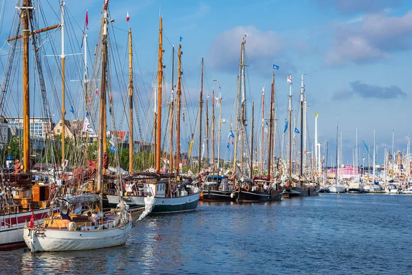 Windjammer Hanse Sail Rostock Duitsland — Stockfoto