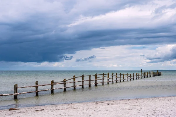 Omheining Aan Kust Van Oostzee — Stockfoto