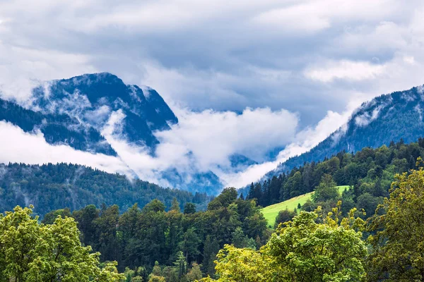 Landschap Met Bergen Bomen Berchtesgaden Alpen Duitsland — Stockfoto