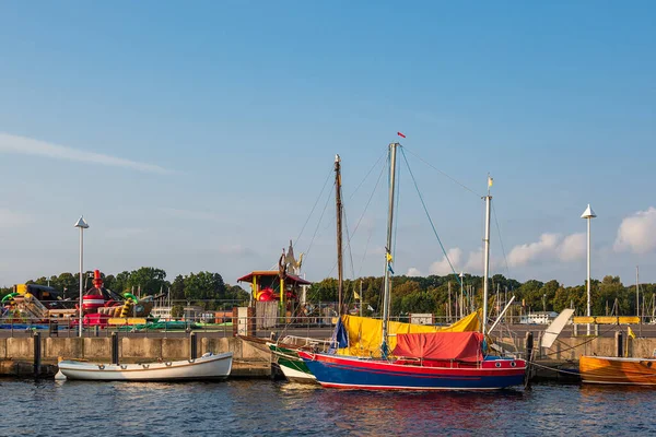 Ships City Port Rostock Germany — Stock Photo, Image