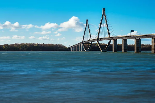 Puente Entre Seeland Falster Dinamarca — Foto de Stock