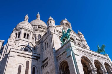 Paris, Fransa 'daki Sacre-Coeur Bazilikasına bakın..