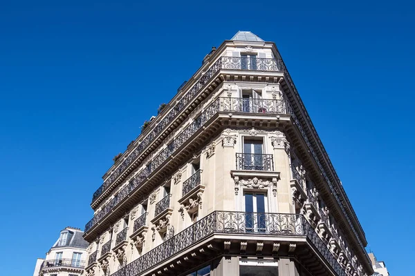 View to historical buildings in Paris, France.