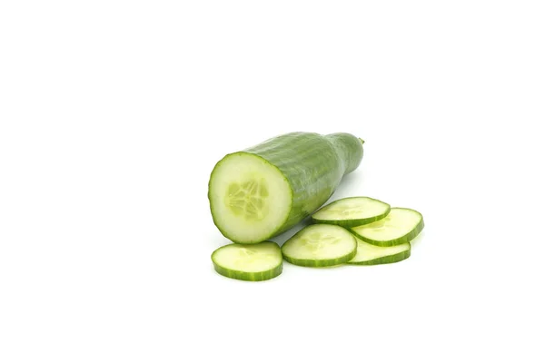 Pepino fresco en rodajas — Foto de Stock