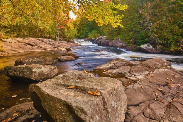 Landscape Photograph Richie Falls Autumn Located Haliburton County Ontario Canada — Stock Photo, Image