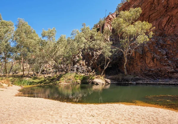 Ellery Creek Büyük Delik Macdonnell Aralıkları Northern Territory Avustralya — Stok fotoğraf