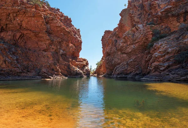 Ellery Creek Stort Hål Macdonnell Intervall Norra Territoriet Australien — Stockfoto