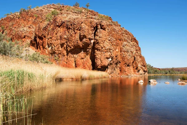 Glen Helen Gorge Macdonnellgebergte Noordelijk Territorium Australië — Stockfoto