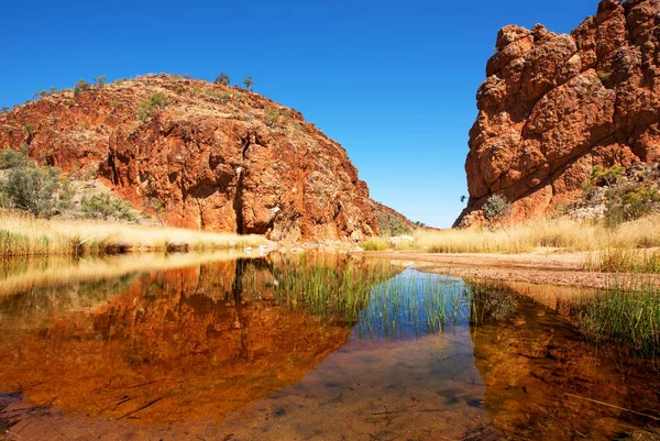 Glen Helen Gorge Cordillera Macdonnell Territorio Del Norte Australia —  Fotos de Stock