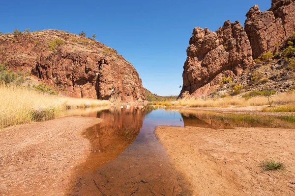 Glen Helen Gorge Cordillera Macdonnell Territorio Del Norte Australia — Foto de Stock