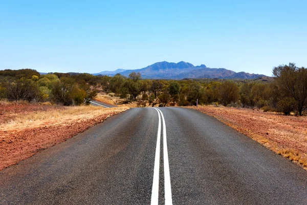 Outback Road Terytorium Północne Wielka Brytania — Zdjęcie stockowe