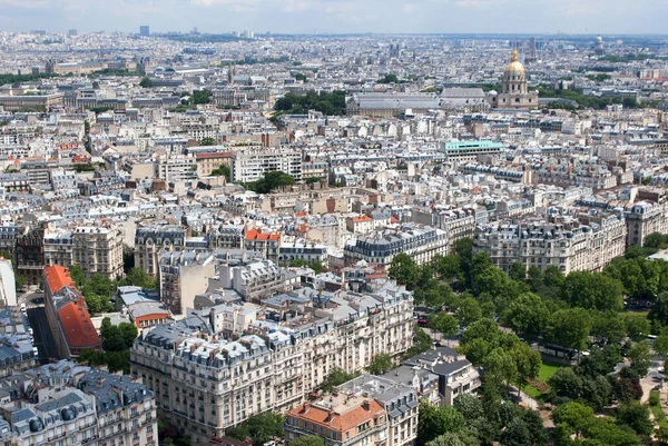 Vista París Francia Capturada Desde Torre Eiffel — Foto de Stock