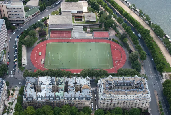 Campo Deportes París Francia Capturado Desde Torre Eiffel Fotos de stock