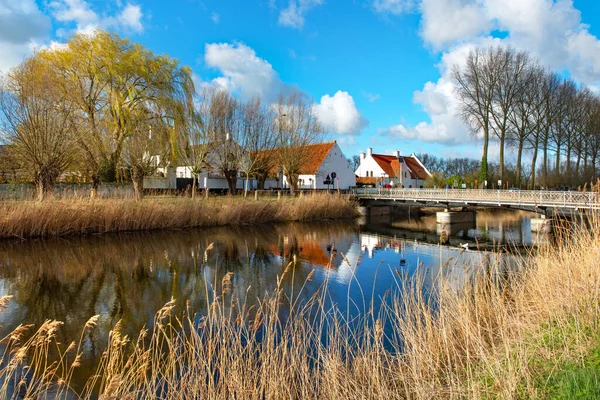 Belçika Nın Brugge Yakınlarındaki Damme Köyünde Çok Güzel Bir Manzara — Stok fotoğraf