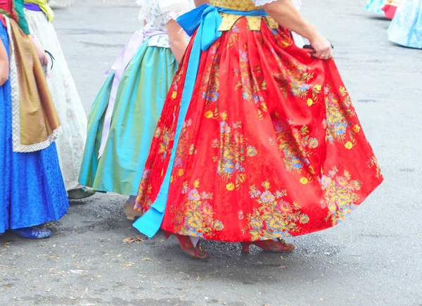 Valencia Spain November 2014 Traditional Valencian Street Party Inhabitants All — Stock Photo, Image