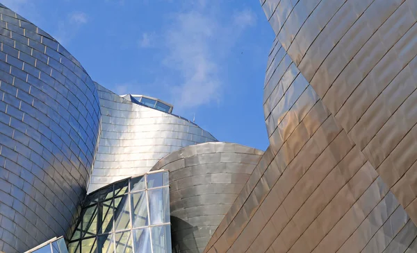 Bilbao Espanha Julho 2015 Parte Exterior Museu Guggenheim Uma Obra — Fotografia de Stock