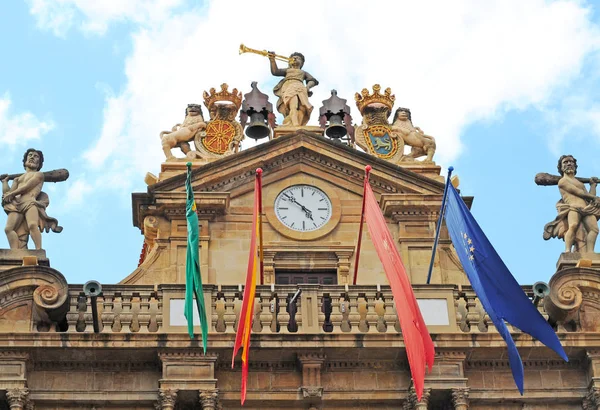 Baroque City Hall Pamplona Iruna Spain Basque Country — Stock Photo, Image