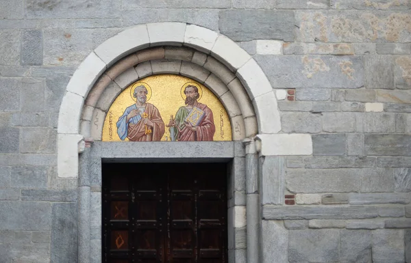 Antico Mosaico Lusso San Pietro San Paolo Sopra Vecchia Porta — Foto Stock