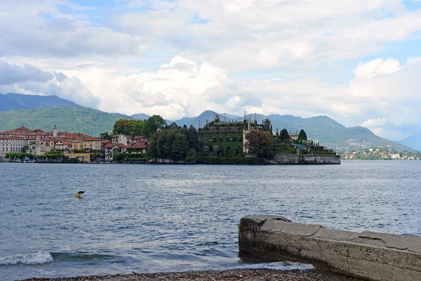 View Isola Bella Beautiful Island One Borromean Islands Lago Maggiore — Stock Photo, Image