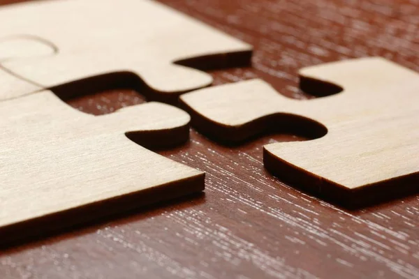 Conexión Negocios Equipo Corporativo Jigsaw Puzzle Concepto — Foto de Stock