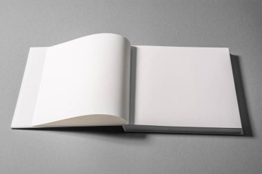 Ciltli kitap izole arka plan üzerinde. Yukarı alay.