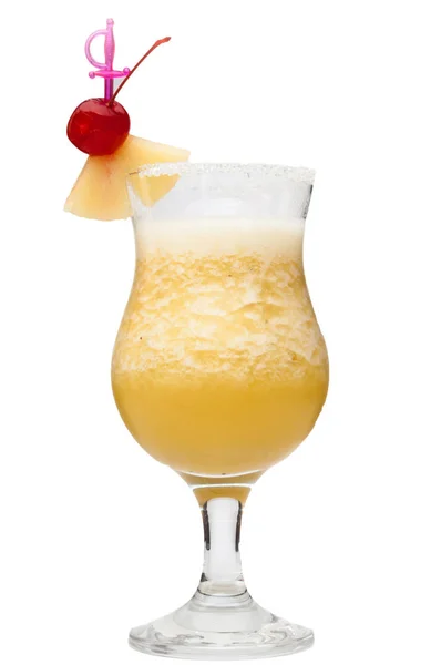 Erfrischender Cocktail Auf Weißem Hintergrund — Stockfoto