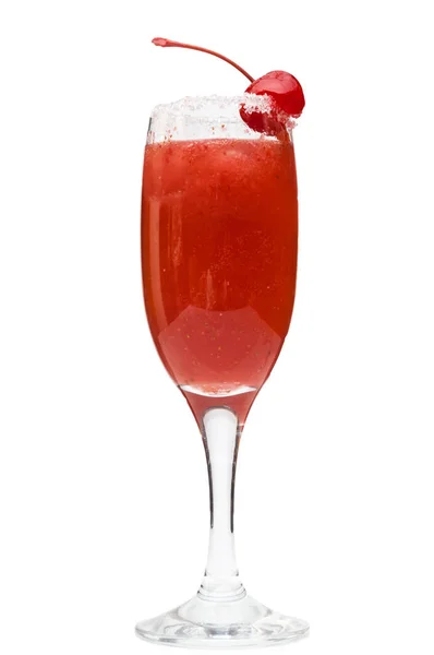 Refreshing Cocktail White Background — Stock Photo, Image