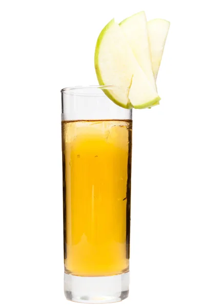 Refreshing Cocktail White Background — Stock Photo, Image