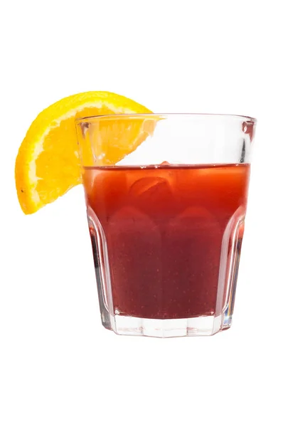 Erfrischender Cocktail Auf Weißem Hintergrund — Stockfoto