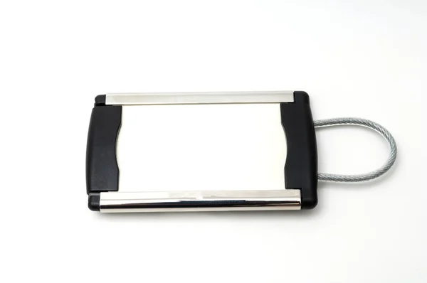 Keychain Steel White Background — Stock Photo, Image