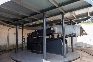 Eski savaş sığınağı. Fort Lytton, Brisbane, Queensland, Avustralya.