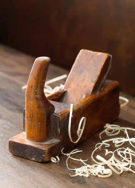 Old Wooden Planer Table Workshop — Stock Photo, Image