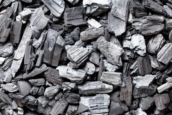 Doğal Odun Kömürü Geleneksel Kömür Ahşap Kömür Üst Manzara — Stok fotoğraf