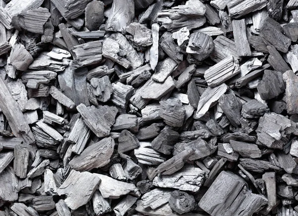 Doğal Odun Kömürü Geleneksel Kömür Ahşap Kömür Üst Manzara — Stok fotoğraf